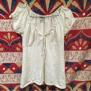 Xs old navy ruffle tie top